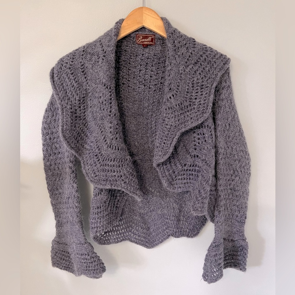 Brand BERRETTI Wool Blend Collared Sweater size Large